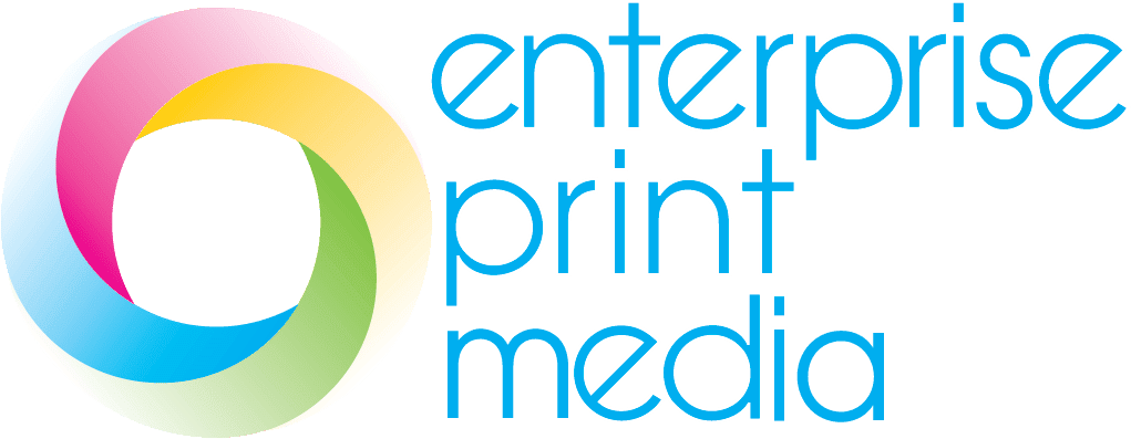 enterprise print media logo blue